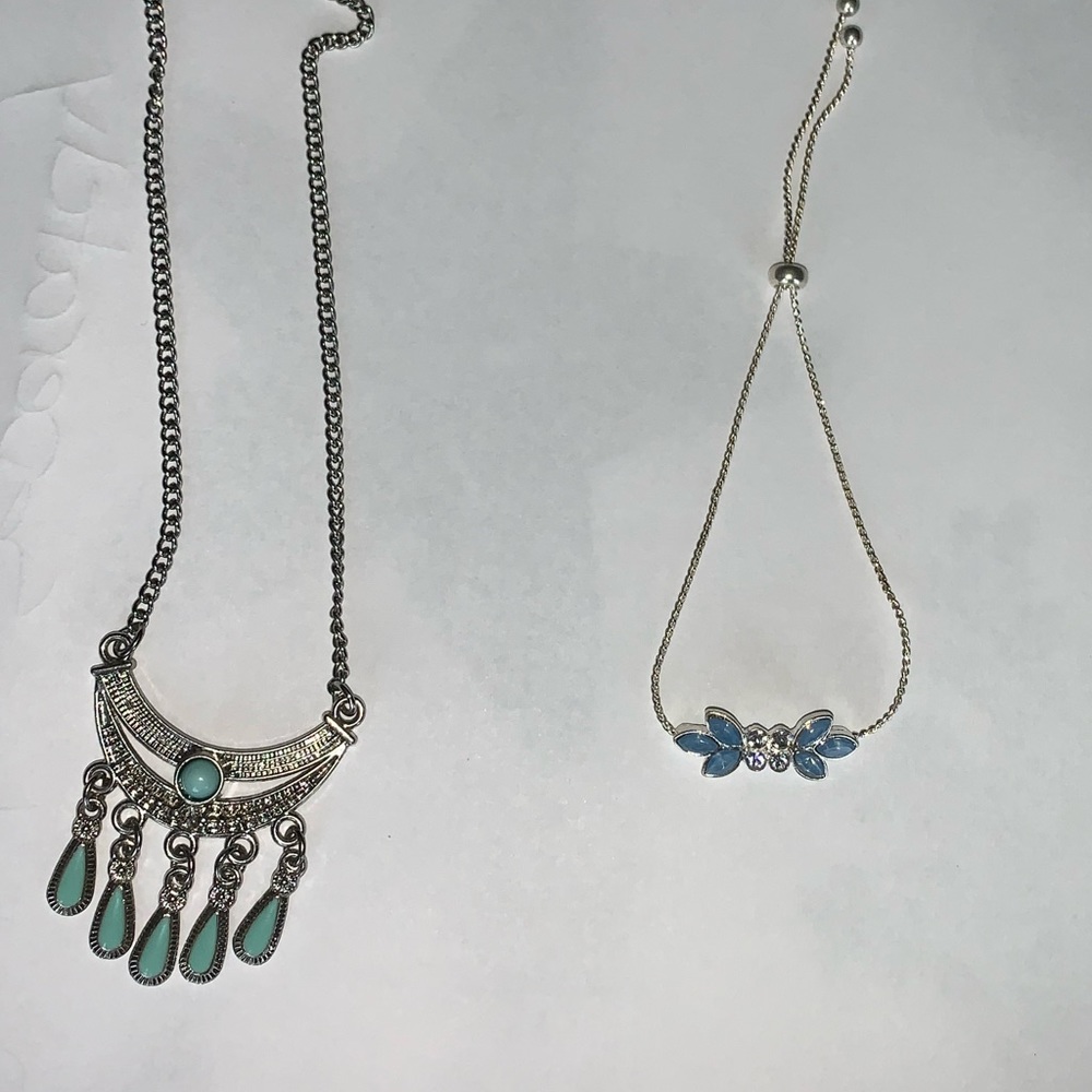 Baby Blue Necklace (comes with anklet)